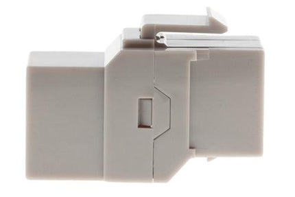 Cat5e Inline Coupler Type Keystone Jack - White - TEXONIC AV Inc