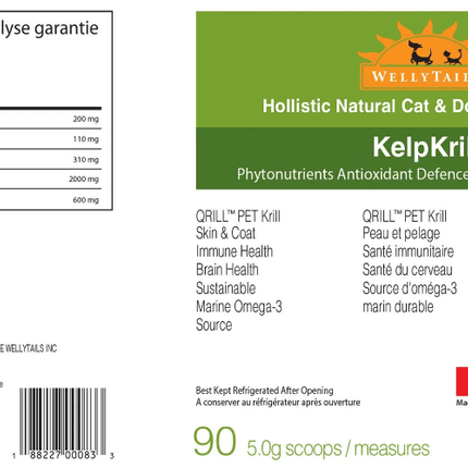 WELLYTAILS KELP KRILL DOG 454G - Just Simcoe