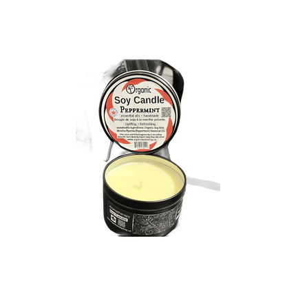 Soy Candle - Cool Mint Aromatherapy 246ml - Just Simcoe