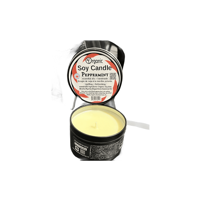 Soy Candle - Cool Mint Aromatherapy 246ml - Just Simcoe