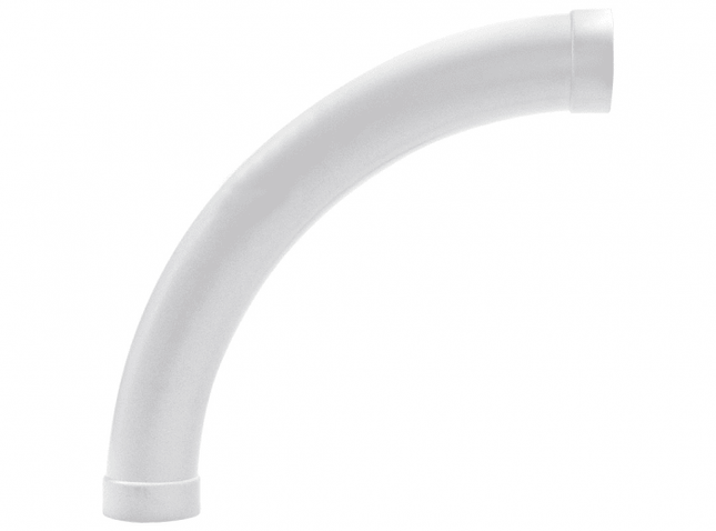 Elbow PVC pipe fitting for Retraflex retractable hose - 90° - Very long - radius - JustSimcoe.ca