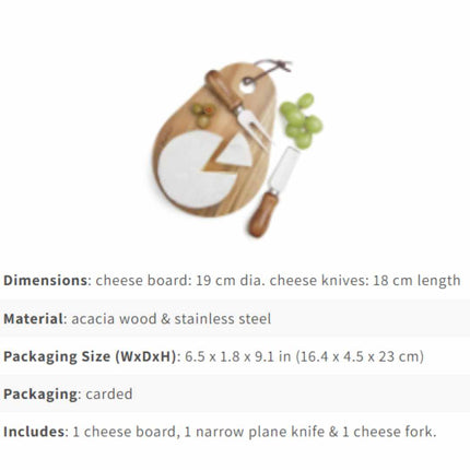 Final Touch 3 Piece Cheese Board Set - Just Simcoe