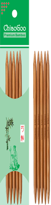 ChiaoGoo Patina Bamboo DPNs, 8" - 4.50mm / US7