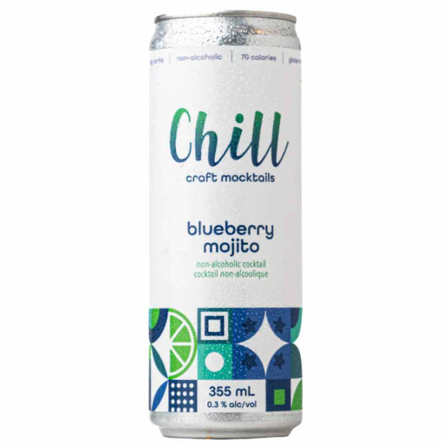 Chill Street Non - Alcoholic Blueberry Mojito Mocktail - Just Simcoe
