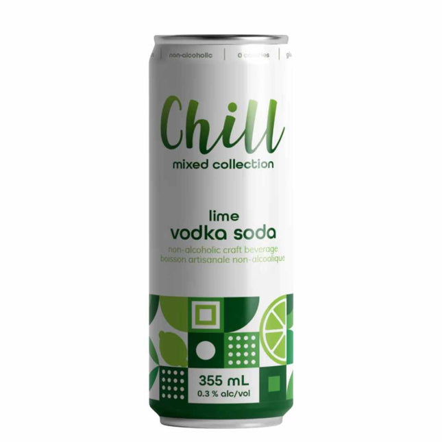 Chill Street Non - Alcoholic Lime Vodka Soda - Just Simcoe