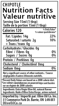 Chipotle Olive Oil - JustSimcoe.ca