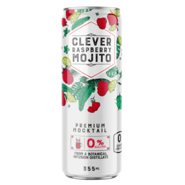 Clever Raspberry Mojito Alcohol - Free Cocktail - Just Simcoe