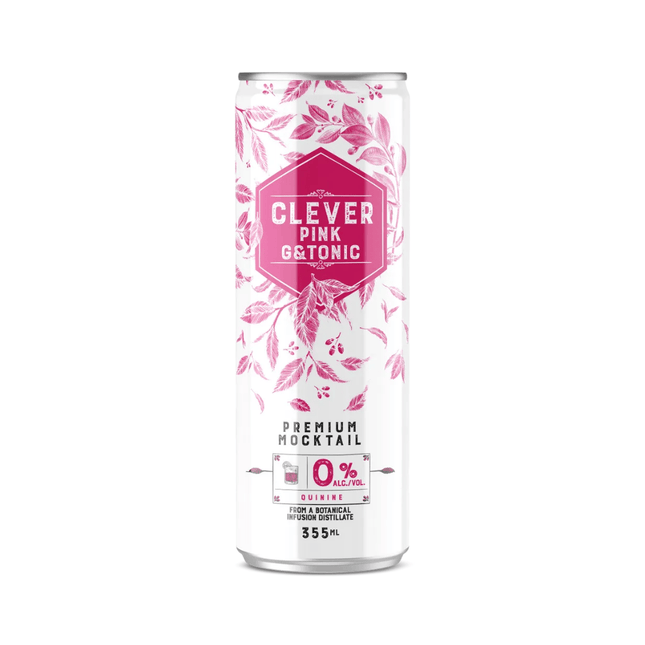 Clever Pink G & Tonic Alcohol - Free Cocktail - Just Simcoe