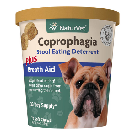NATURVET COPROPHAGIA DETER CHEWS 70CT