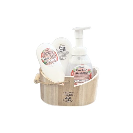 Organic hand care gift. Tart sweet citrus Cranberry!