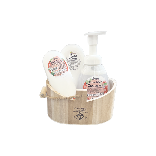 Organic hand care gift. Tart sweet citrus Cranberry!