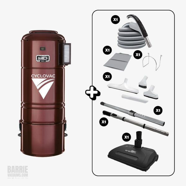 CYCLOVAC HD925 w/ Carpet & Bare Floor Pkg