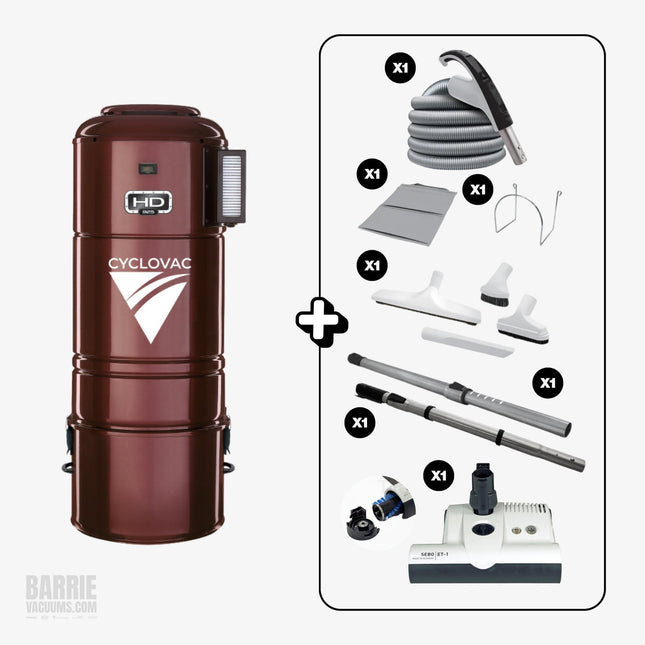 CYCLOVAC HD925 w/ Carpet & Bare Floor Pkg - JustSimcoe.ca