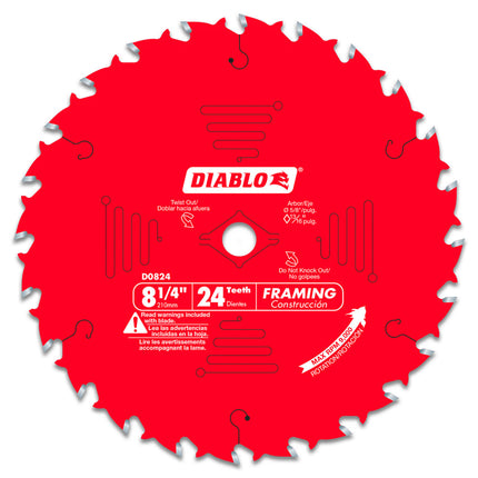 Diablo 8-1/4" x 24 Tooth Framing Saw Blade