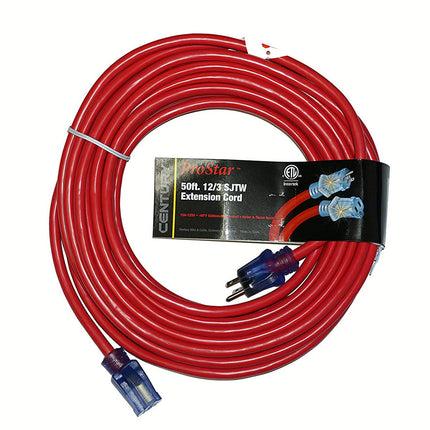 25' 12/3 SJTW Pro Star Extension Cord Red