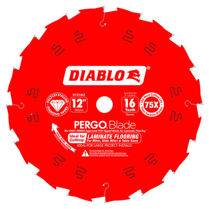 12" Laminate Diamond Carbide Pergo Blade
