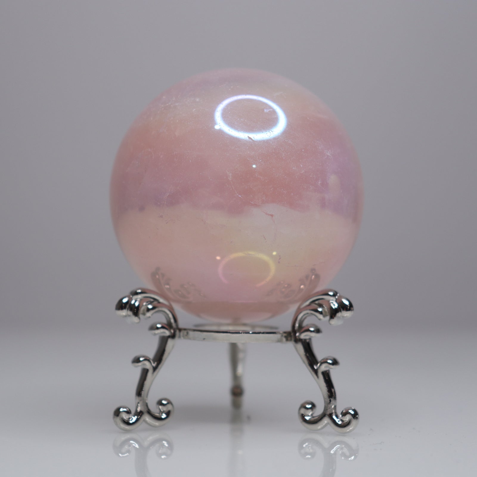 Aura Rose Quartz Sphere | 2