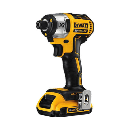 DeWalt 20V XR 1/4" Impact Driver w/ 2 2.0Ah Bat + Box