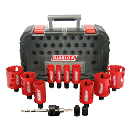 Diablo 14 pc General Purpose Bi-Metal Hole Saw Set