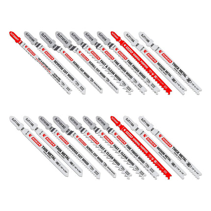 Diablo 20 pc T-Shank Jig Saw Blade Set for Wood & Metal (20 Pack)