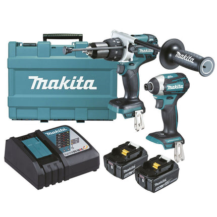 Makita 18V, 5.0Ah 2 Tool Kit, Brushless