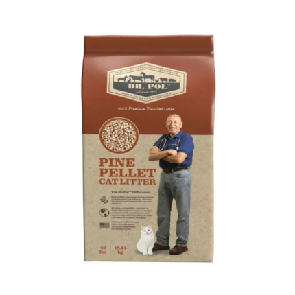 DR. POL PINE PELLETS CAT LITTER 14LB