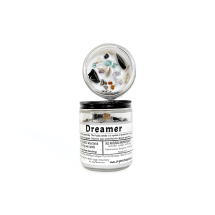 Dreamer Crystal Candle. Soy+ wood wick - Just Simcoe