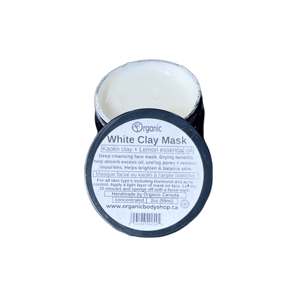 White Clay Mask. Kaolin Citrus face detox. - Just Simcoe