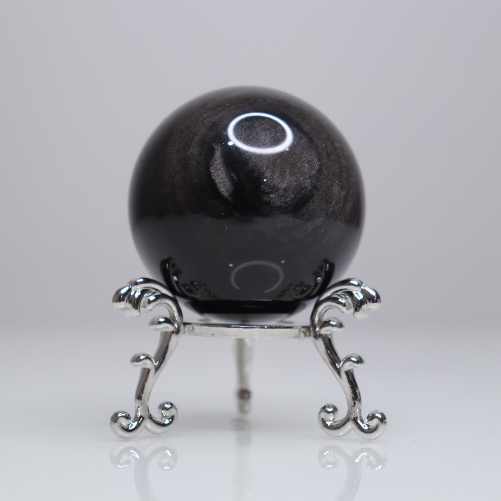 Silver Sheen Obsidian Sphere | 3