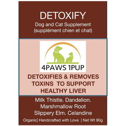 4PAWS1PUP DETOXIFY 100G