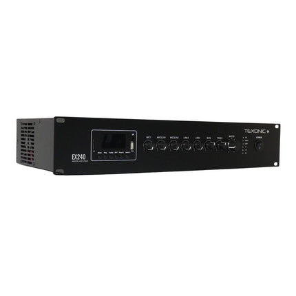 TEXONIC 240W 70V Amplifier with built in Bluetooth, FM Tuner & MP3 - JustSimcoe.ca