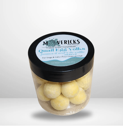 MAVERICKS FD WHOLE QUAIL EGG YOLKS 65G - Just Simcoe