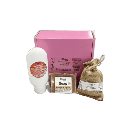 Pumpkin Spice Gift. Hand cream, soap, soap bag gift - Just Simcoe