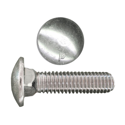 3/8" X 4" Carriage Bolt GR 5 Zinc (Qty: 1000)