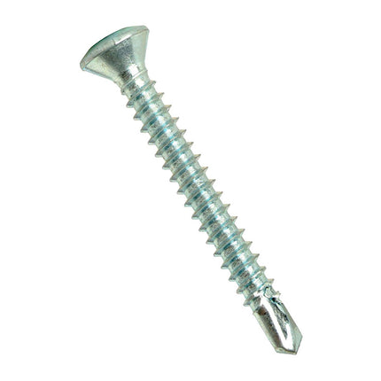 6 X 1-1/4" Oval Socket TEK Screw Zinc (Qty: 1000)