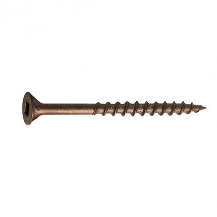 8 X 2" Brown Deck Screw Type 17 w/ Nibs (Qty: 1000)