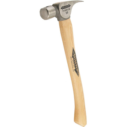 Stiletto 10OZ Smooth Face Curved Wood Handle Hammer
