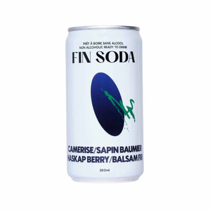 Fin Soda Non - Alcoholic Haskap Berry and Balsam Fir Cocktail - Just Simcoe