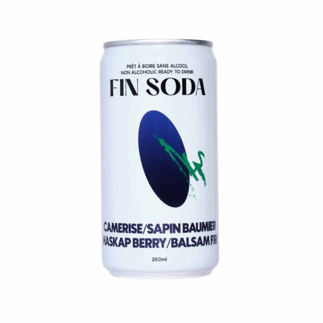 Fin Soda Non - Alcoholic Haskap Berry and Balsam Fir Cocktail - Just Simcoe