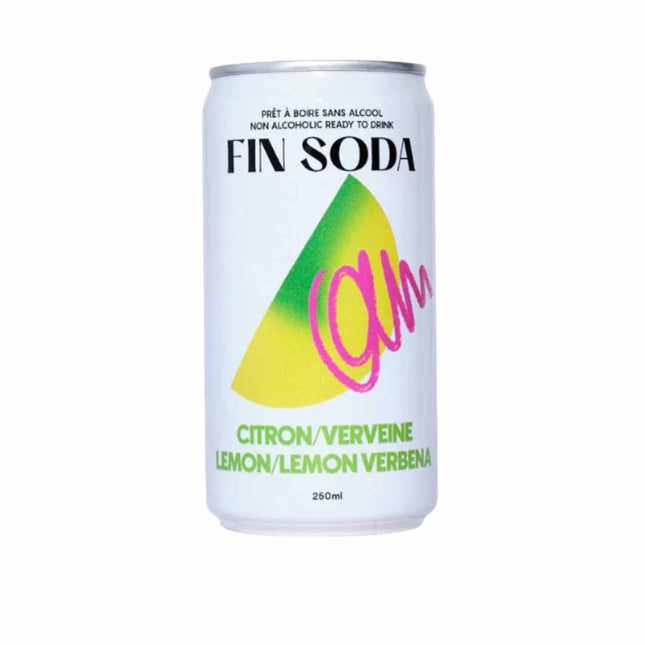 Fin Soda Non - Alcoholic Lemon Verbena Cocktail - Just Simcoe
