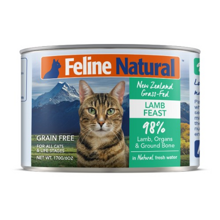 FELINE NATURAL LAMB CAN 170G