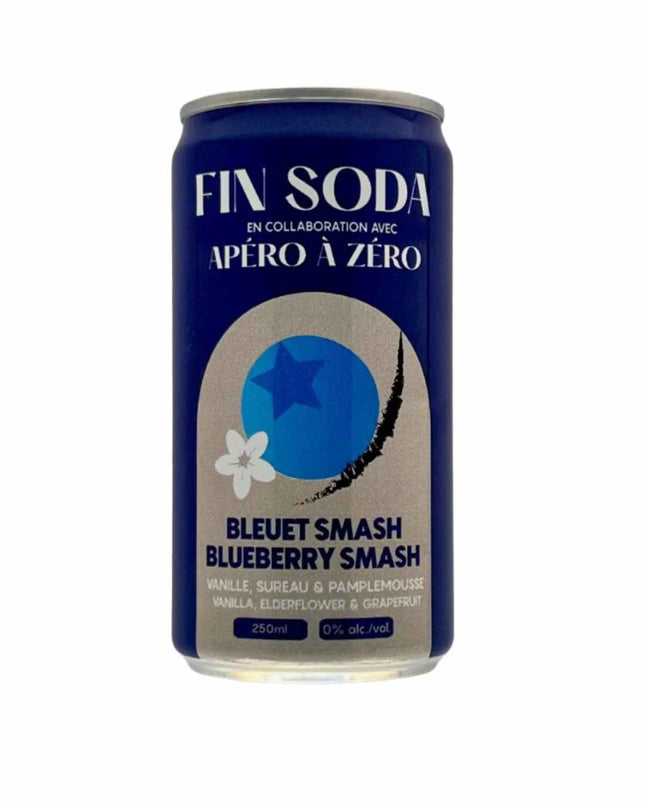 Fin Soda Non - Alcoholic Blueberry Smash Cocktail - Just Simcoe