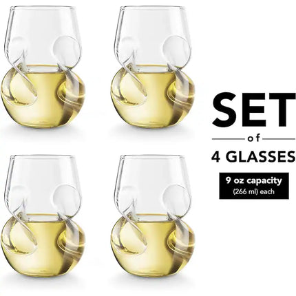 Conundrum White Wine Glasses- Set of 4 9oz