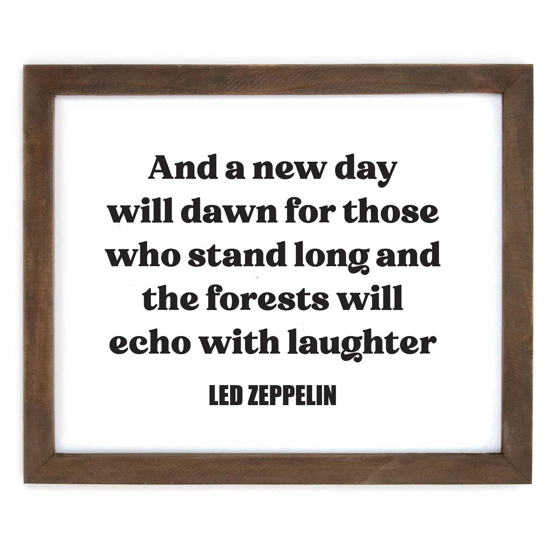"A New Day Will Dawn" Framed Words