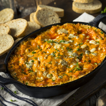 Spicy Buffalo Chicken Baked Dip