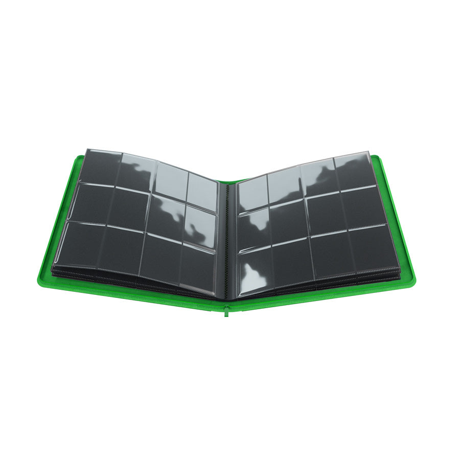 GameGenic Zip-Up Album 24 Pocket Binder - Green (12 pockets per page) - Local Pickup Only