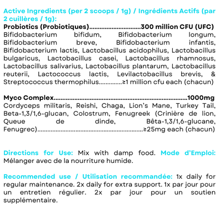 MYCO PET GUT & IMMUNITY+ TOPPER 30G - Just Simcoe