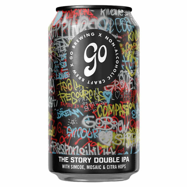 Go Brewing The Story Double IPA Non-Alcoholic Beer with Simcoe, Mosaic & Citra Hops