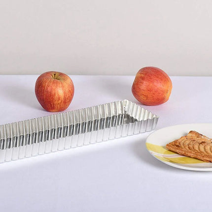 13.8"x4.3"x1" Rectangular Fluted Tart Pan