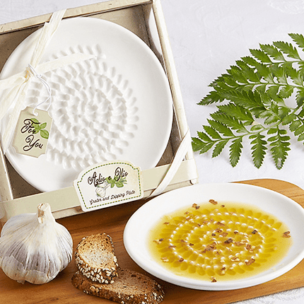 Dipping Plate - Aglio e Olio Garlic Grater - JustSimcoe.ca